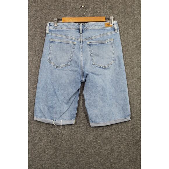Ralph Lauren Size 6 Women Denim Bermuda Shorts Light Was Stretch - Picture 2 of 5
